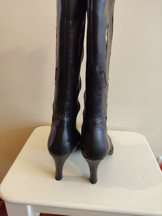 Botas altas de piel