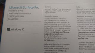 Microsoft surface pro Model 1796