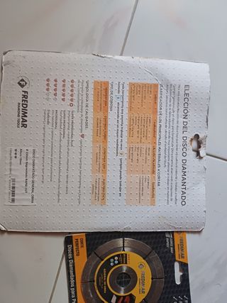 PEQUEÑO Disco diamantado para profesional