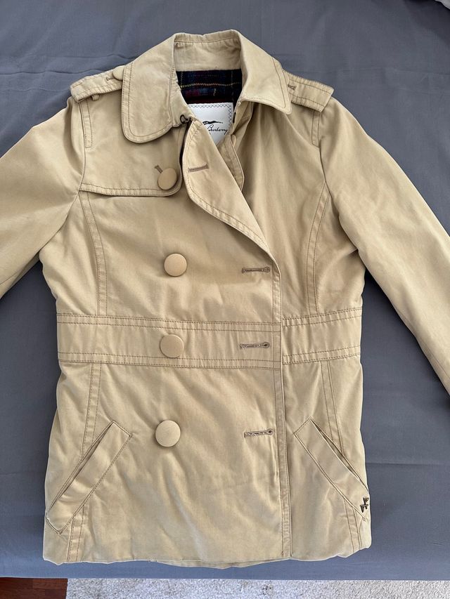 abrigo/trench 3/4 thomas burberry mujer