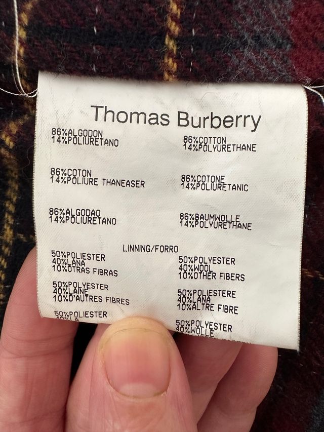 abrigo/trench 3/4 thomas burberry mujer