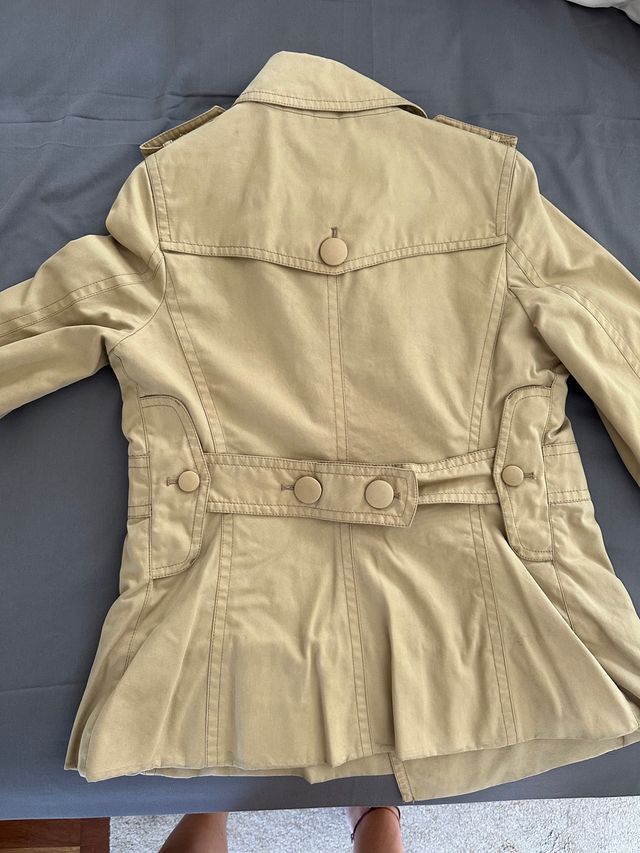 abrigo/trench 3/4 thomas burberry mujer