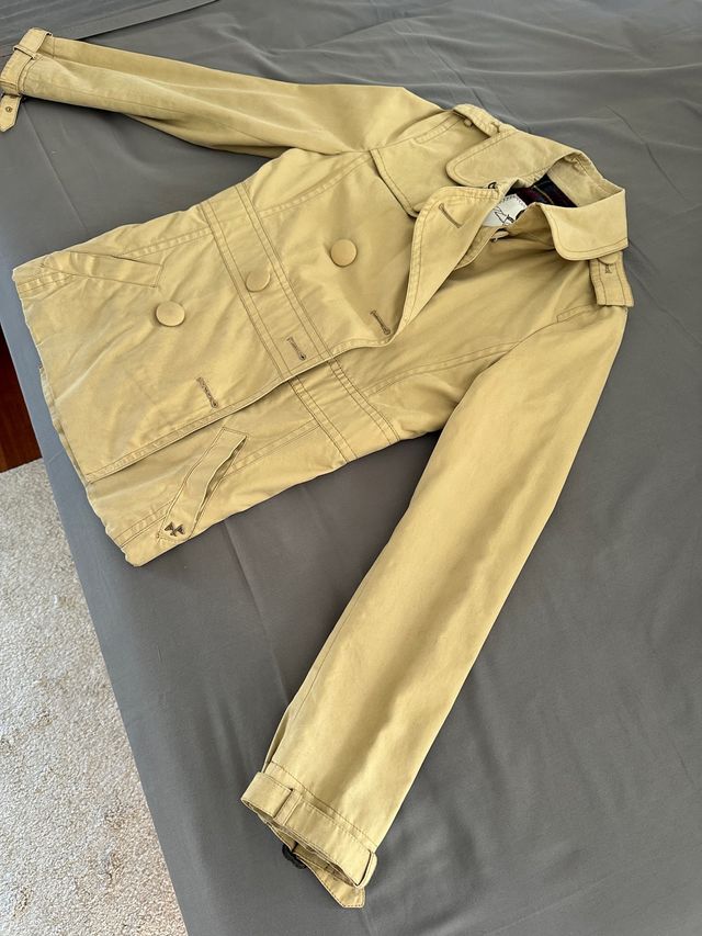 abrigo/trench 3/4 thomas burberry mujer