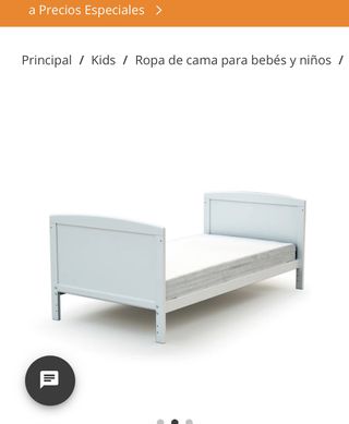 CUNA Y CAMA 140x70 + COLCHÓN + ROPA CUNA