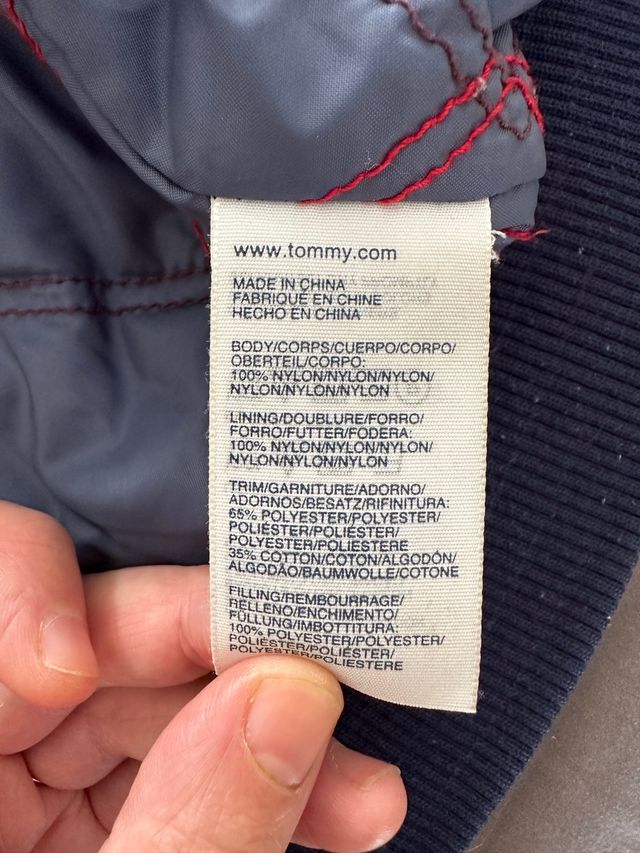 chaqueta/plumas tommy hilfiger mujer