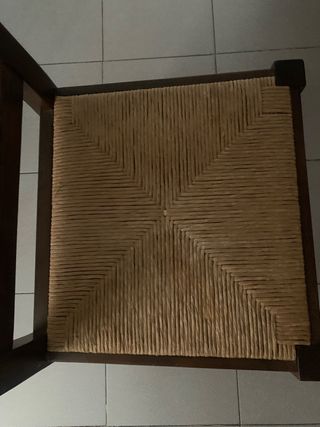 6 Sillas asiento de enea