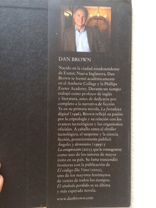EL SÍMBOLO PERDIDO de Dan Brown