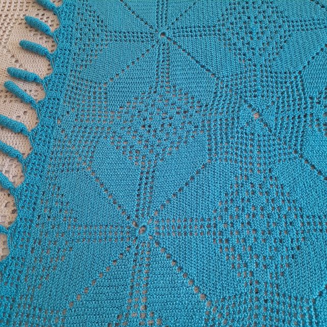 Colcha de cuna a ganchillo