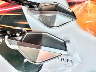 retrovisores titanio para moto quadro qooder