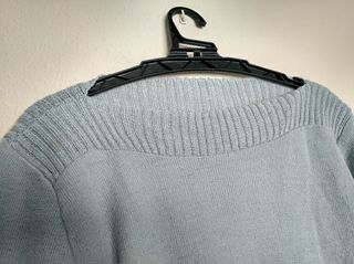 sueter jersey mujer azul claro