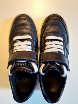 HOGAN REBEL JUNIOR size 31 pelle blue con strappo