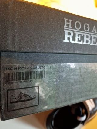 HOGAN REBEL JUNIOR size 31 pelle blue con strappo