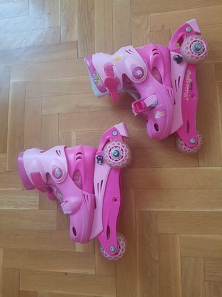 Patines hello kitty 3 ruedas convertible ta: 28-29
