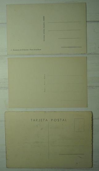 tarjetas Monasterio de El Escorial