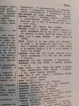 Diccionario English y Inglés-Español Esp-Ingl.