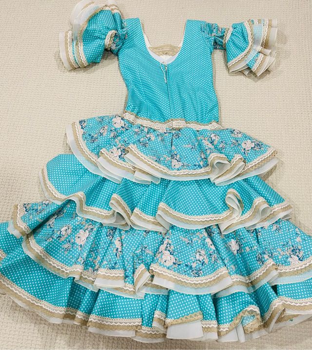 Vestido Traje Flamenca niña 8-10 años