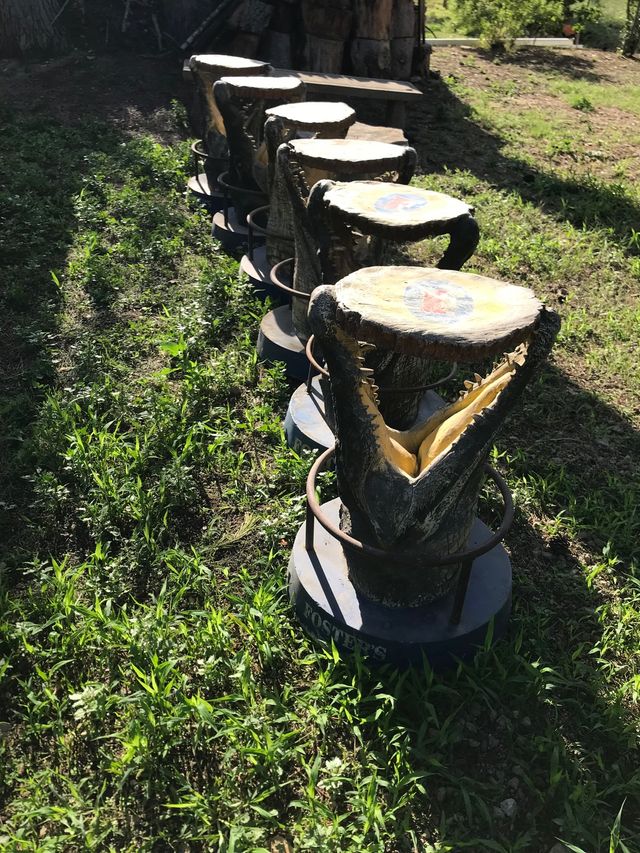 Silla , banqueta ,taburete Cocodrilo