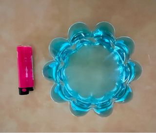 Cenicero/vaciabolsillos retro de cristal