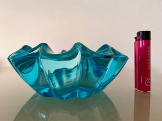 Cenicero/vaciabolsillos retro de cristal