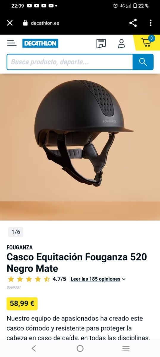 Casco hípica, equitación TEGU
