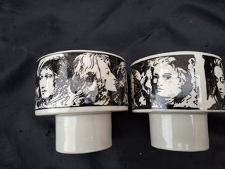 2 Tazze "Pietro Annigoni" in Porcellana "Arte Eva