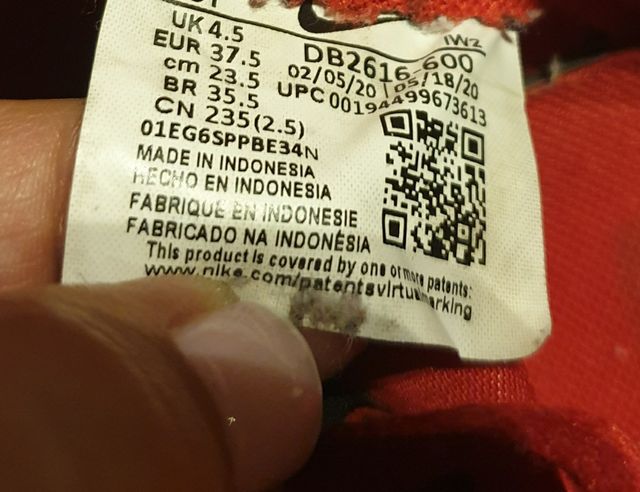 Zapatillas Nike force I rojas