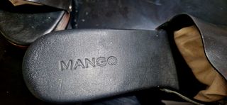 Zuecos Madera y Piel Mango 39