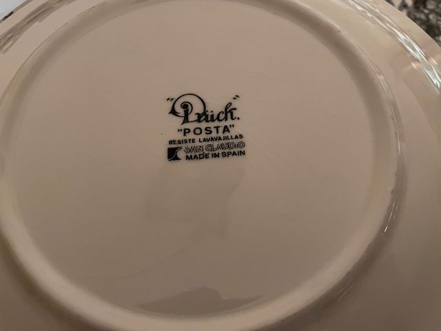 Vajilla San Claudio "Posta"