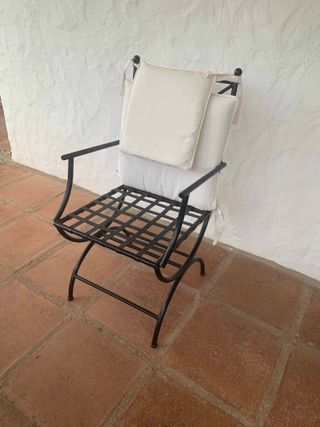 Silla de hierro forjado