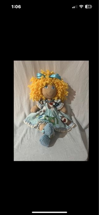 ESPECTACULAR MUÑECA  DE TRAPO