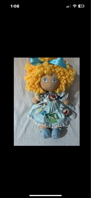 ESPECTACULAR MUÑECA  DE TRAPO