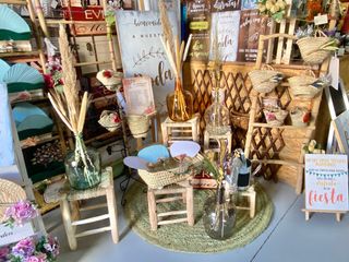 Damajuanas decoración bodas alfombras