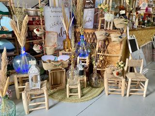 Damajuanas decoración bodas alfombras