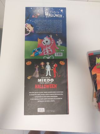 2 libros de cuentos Halloween 