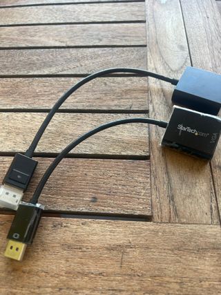2 Adaptadores Diplayport a Hdmi y a VGA