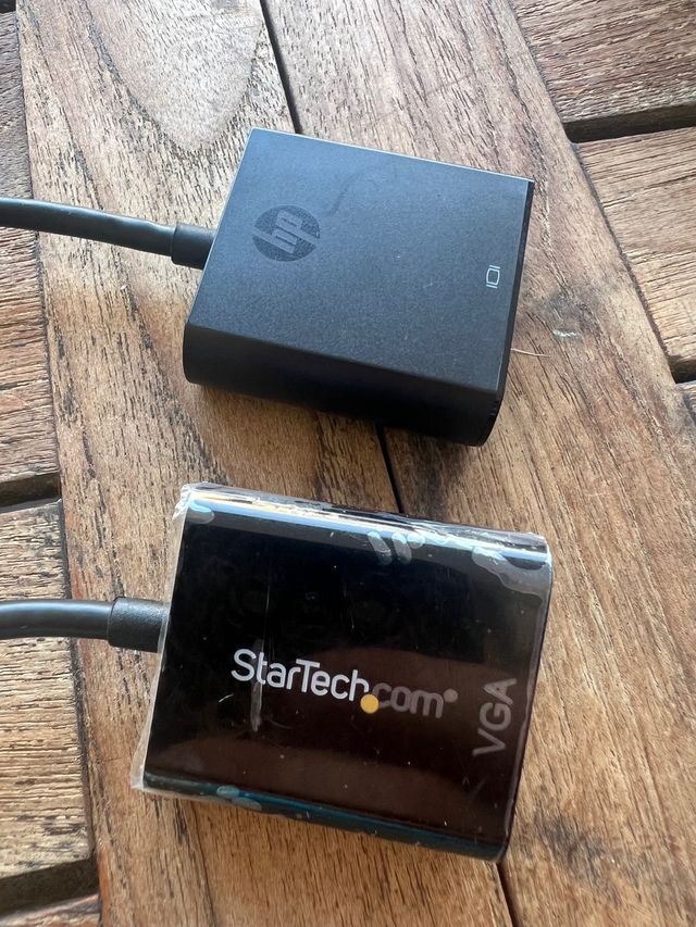 2 Adaptadores Diplayport a Hdmi y a VGA