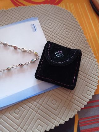 Pulsera de plata y ojos turcos