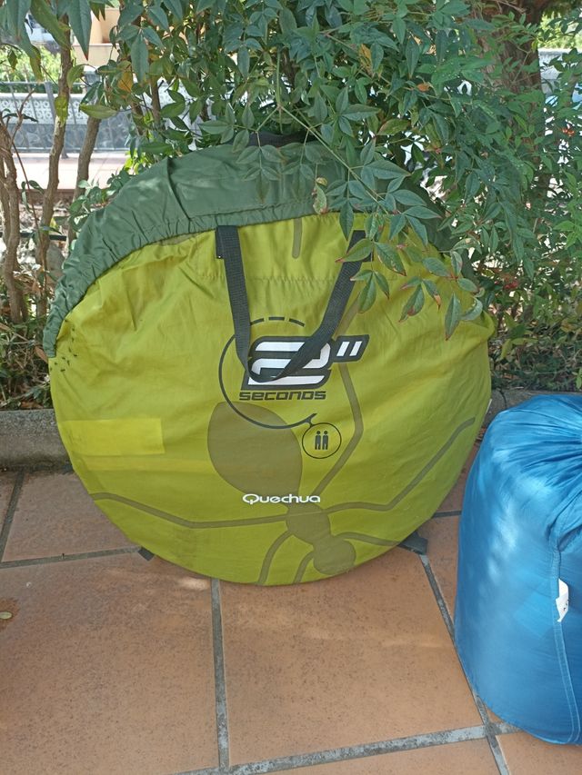 Pack camping (tienda+sacos+colchón)