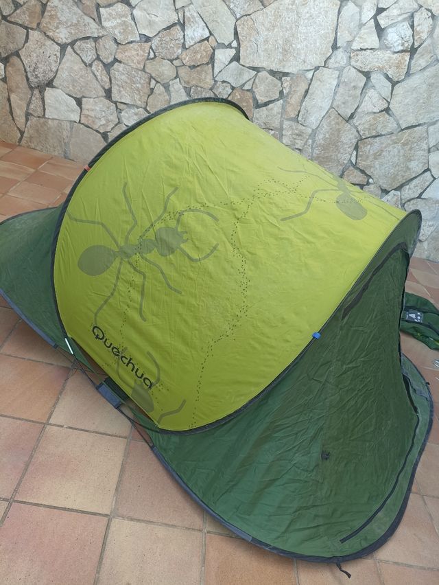 Pack camping (tienda+sacos+colchón)