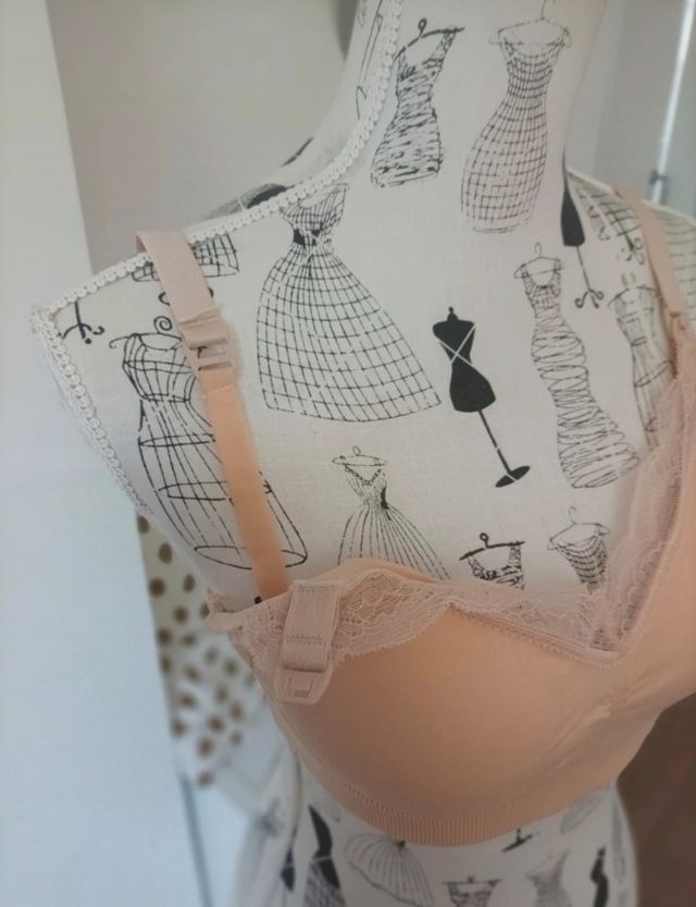 Sujetador lactancia sin aros nude 95 copa B