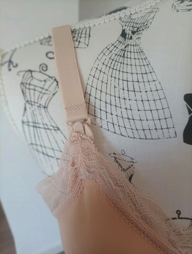 Sujetador lactancia sin aros nude 95 copa B