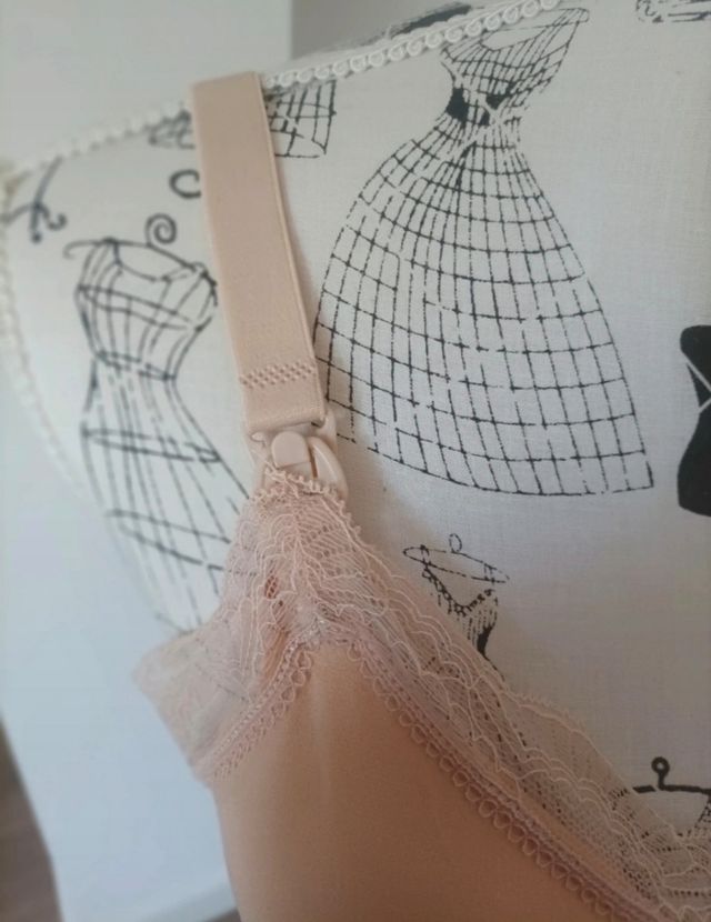 Sujetador lactancia sin aros nude 95 copa B