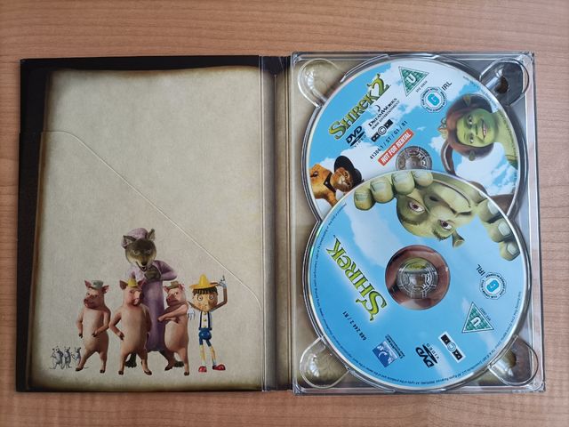 Shrek + Shrek 2 / DVD en inglés