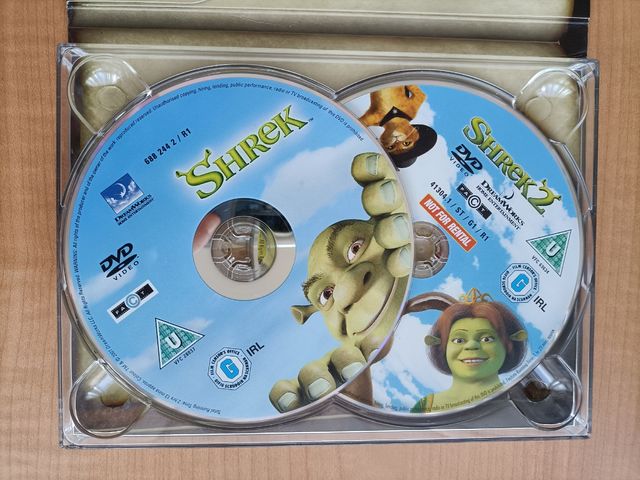Shrek + Shrek 2 / DVD en inglés