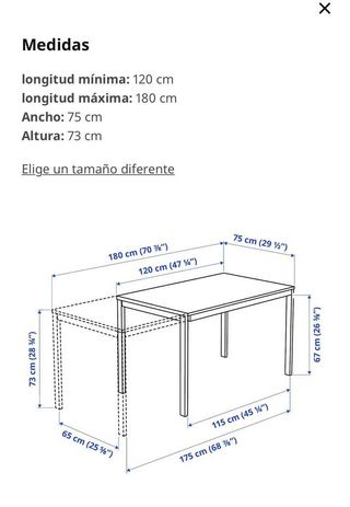 Conjunto de mesa y 2 sillas de Ikea como nuevas