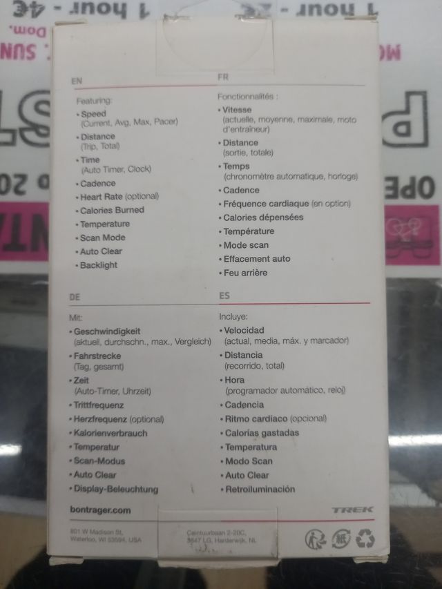 Ciclocomputador Bontrager Trip 300