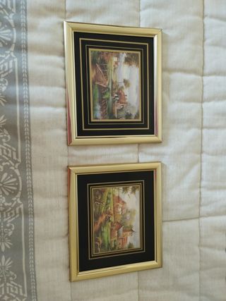 2 Cuadros antiguos años 70