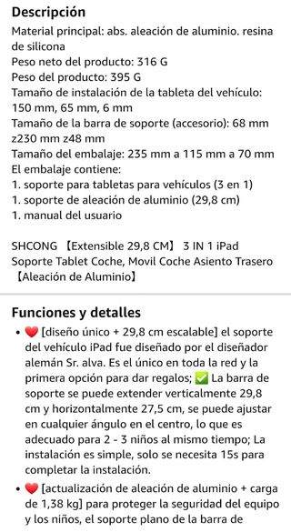 💟🆕️ NUEVO soporte tablet coche reposacabezas 