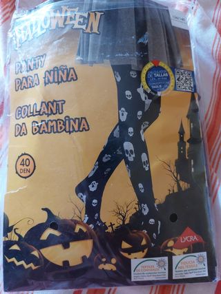 MEDIAS CALAVERA 8/10 AÑOS disfraz 