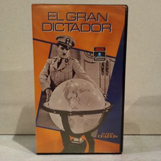 VHS El gran dictador. Charles Chaplin